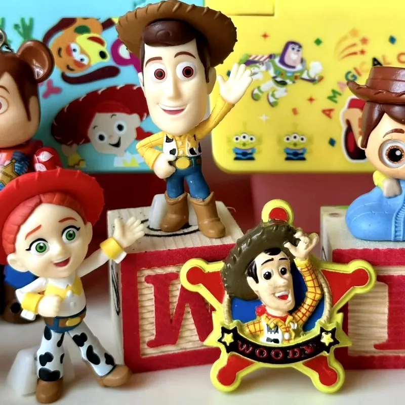 Toy Story Greetings Series Doll Woody Three Eyed Boy Cuisi Ham 3D Small Ornament Blind Box, Children's Novel Gift