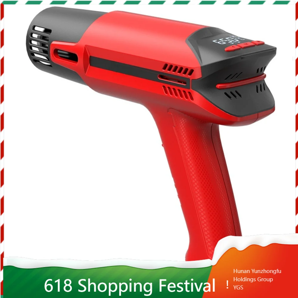 Industrial Grade Digital Display Hot Air Blower Handheld Plastic Welding  For Auto Sticker Installation Repair