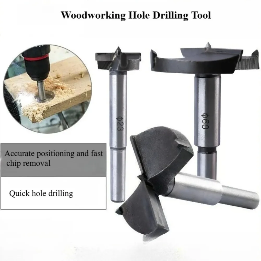 Handheld Electric Drill Wooden Board Hole Drilling Wood Drill Bit Self Centering Woodworking Hole Saw Cutter Tools Forstner