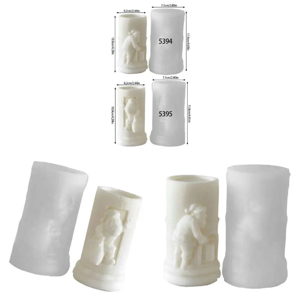 

Festival Santa Face Embossed Cylinder Mould Flexible Reusable Accessory