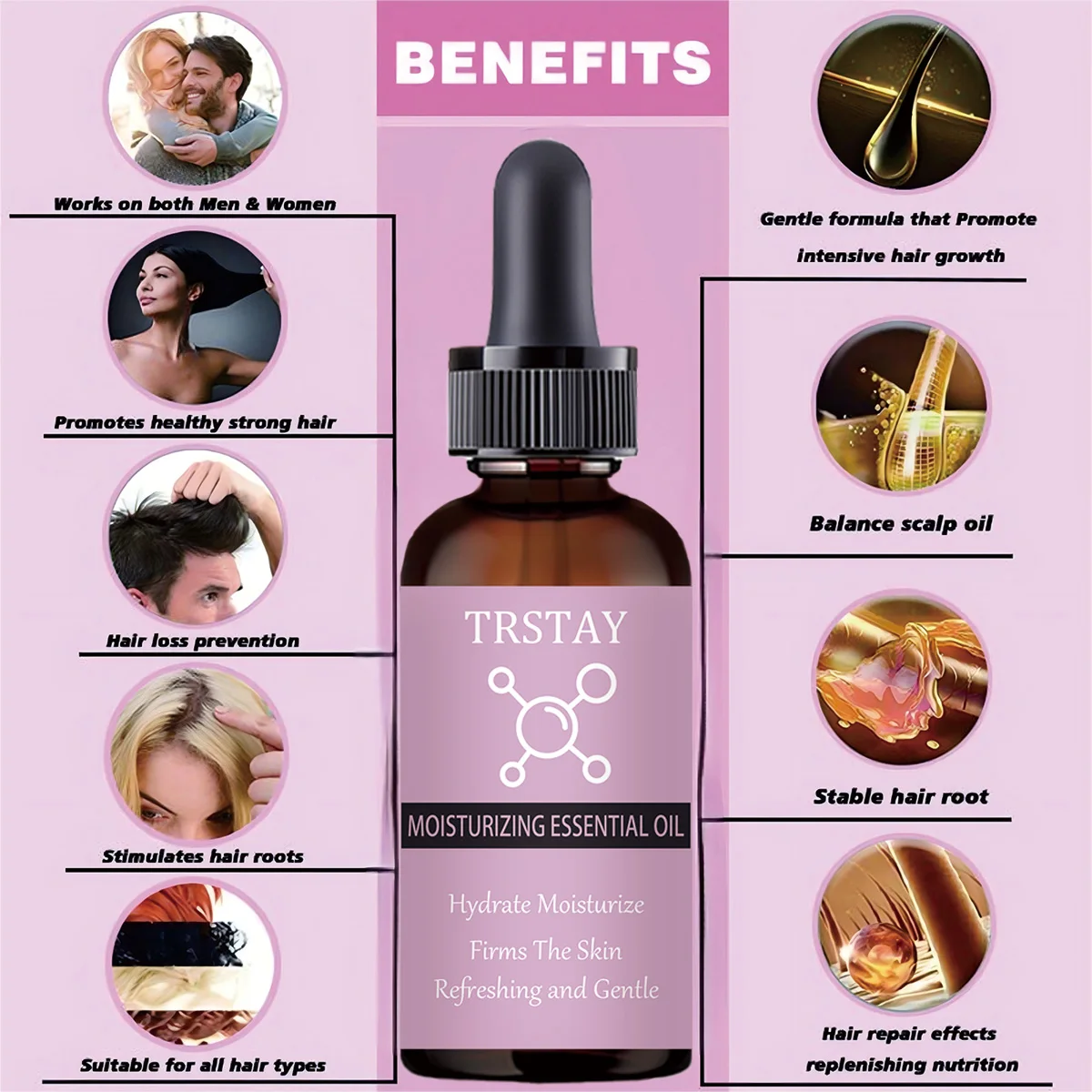 Suavizar o couro cabeludo reparação danificado crescimento do cabelo óleos essenciais essência produtos de cuidados perda de cabelo restaurar cabelo denso mais grosso soro líquido