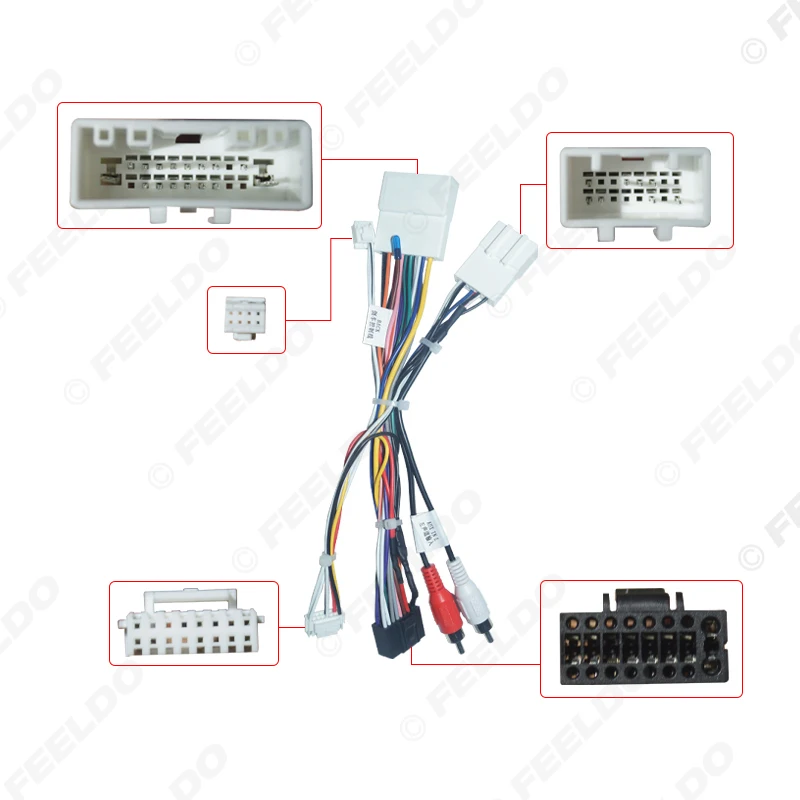 FEELDO Car Audio Wiring Harness with Canbus Box For Subaru Forester (12-14) Aftermarket 16pin Stereo Installation Wire Adapter