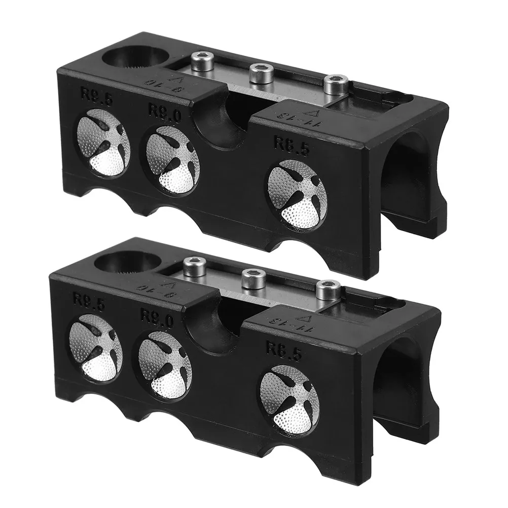2Sets Pool Cue Tip Shaper Tool Multifunctional Billiard Tip Repairer Precise Adjustment Portable Cue Stick Accessories Pool