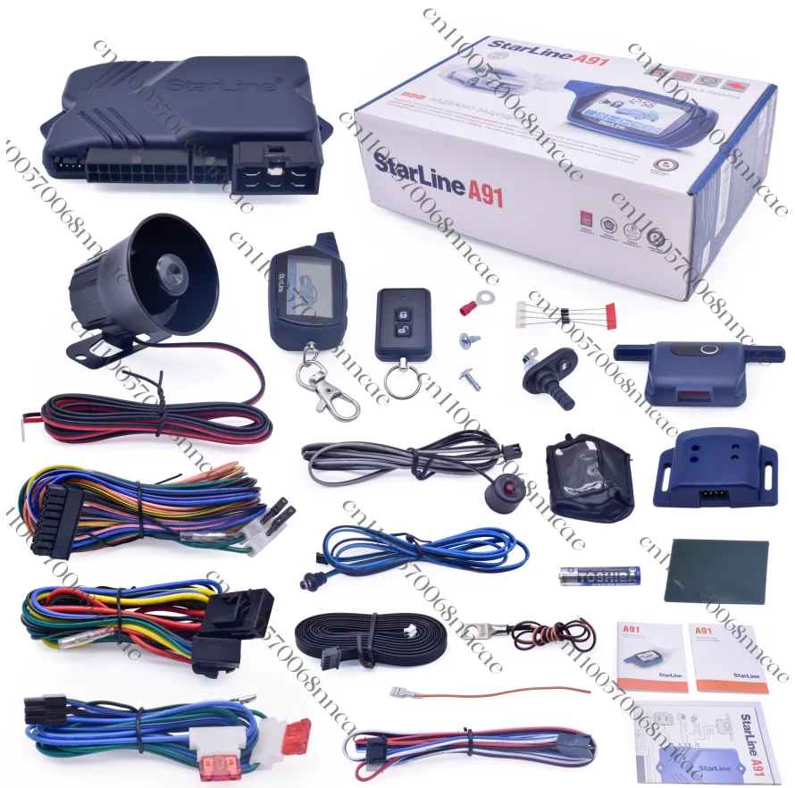 Car Security Kit Star Line A91 Two-Way Car Alarm System with LCD Monitor Remote Control Keyless Entry Function