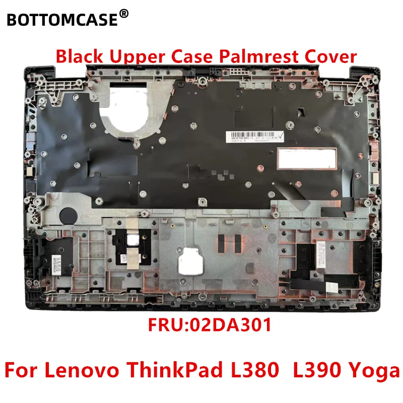 New For Lenovo ThinkPad L380  L390 Yoga  LCD Back Cover Bezel 95new Palmrest Upper Case Bottom Base Cover