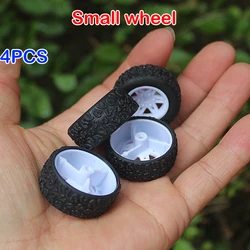 4PCS Rubber Tire Wheel DIY Rubber Tire Toy Car Wheel Mini 13mm*30mm Rubber Tire Wheel Accessories Toy Car Boat Wheel