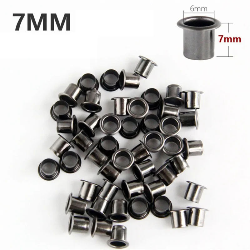 50Pcs Eyelets for DIY Kydex Sheath 7Mm Rivet Hand Tool Parts Eyelet Hole Punch Tool Kit