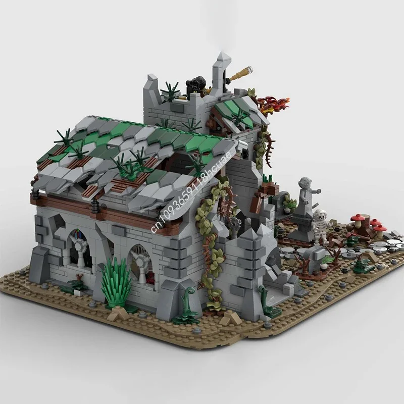 2834pcs Moc Medieval The Dark Ritual Castle Modular Model Building Blocks DIY Education Creative Assembly Bricks Kids Gifts Toys