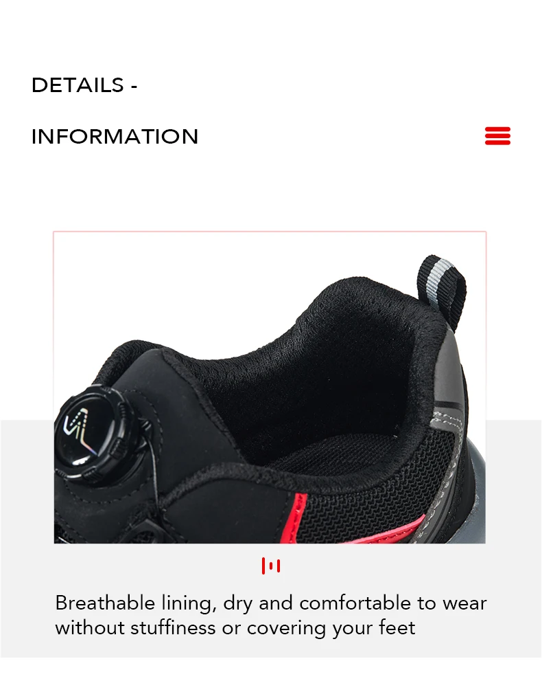 Indestructible Steel Toe Work Shoes for Men Rotating Button Safety Shoes Lightweight Construction Work Safety Shoes