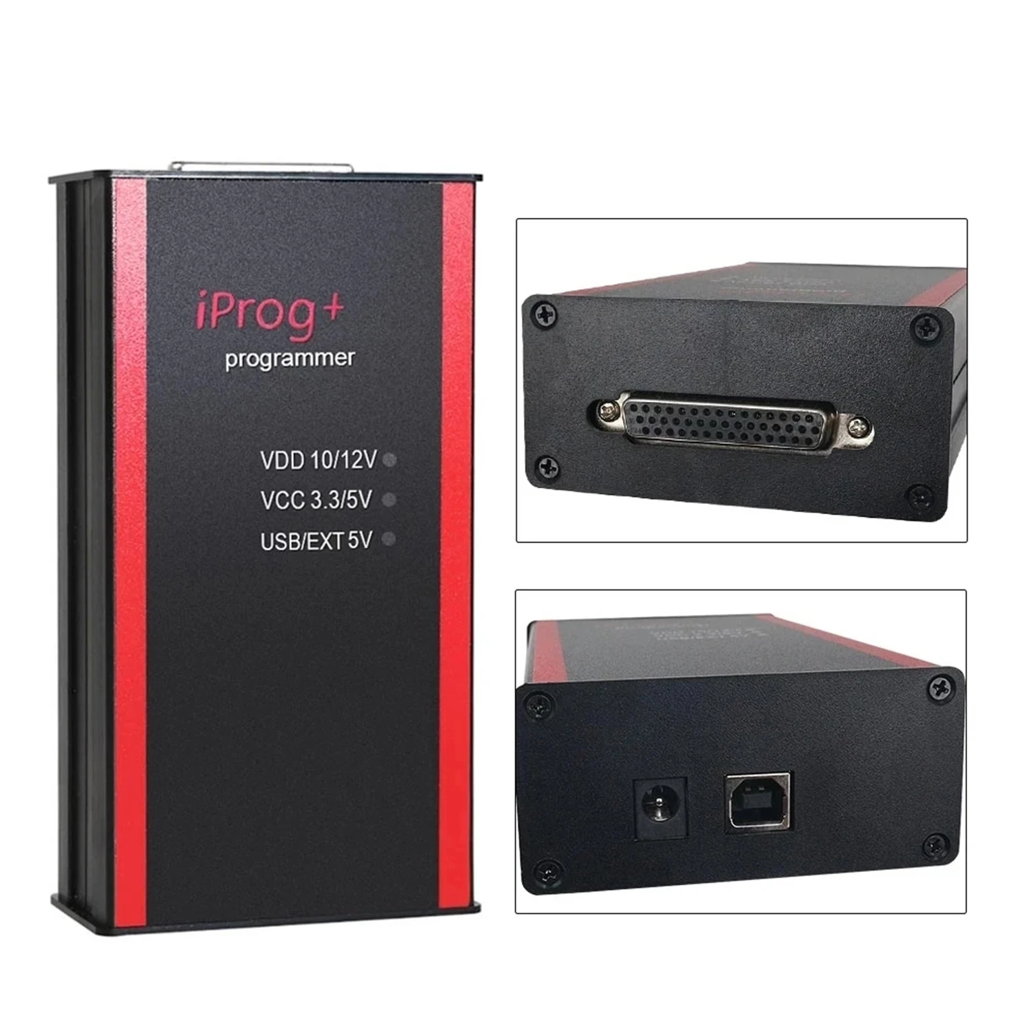 IPROG PRO V87 IPROG+ V89 with Full Adapters Script Software Support IMMO Airbag Reset Mileage Correction ECU Key Programmer Tool
