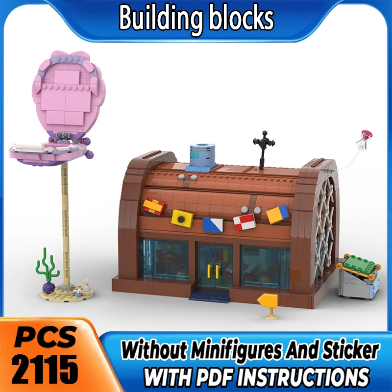 MOC Premium Building Blocks Seafood Restaurant Model DIY Assemble Bricks High Precision Collectible Toy Holiday Christmas Gift