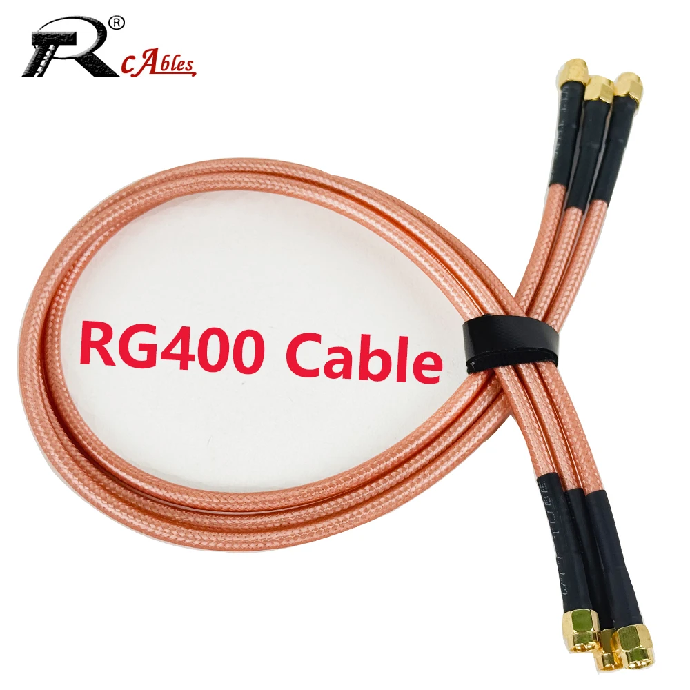 RG400 Cable SMA Male to RP-SMA Male RF Adapter  50 Ohm Semi-Flexible Coaxial Pigtail High Frequency Test Jumper for Electronics