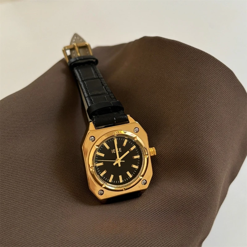 2025 waterproof quartz watch birthday gift Hong Kong style classic trend women's watch elegant, simple and retro