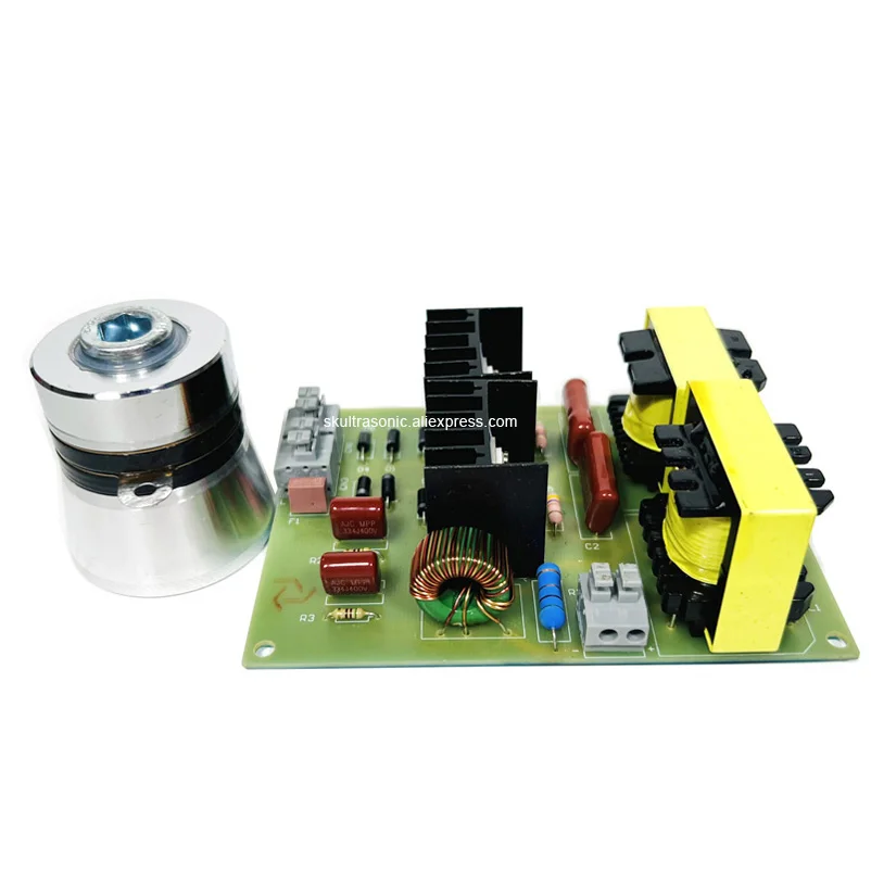 

40KHz 60W Ultrasonic Circuit Board And Transducer For Lab Ultrasonic Cleaner Jewelry Cleaning Machine