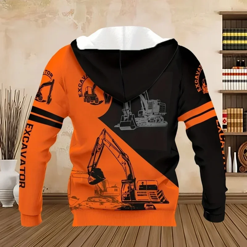 2026 New Man Hoodie Fashion Electrician 3D Print Uniform Leisure Pullover Hoodies Oversized Vintage Hip Hop Harajuku Sweatshirt