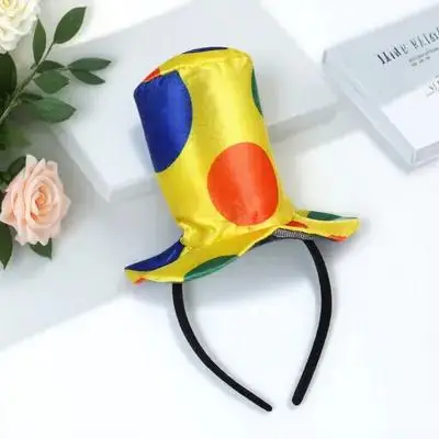 Diadema divertida para disfraz de payaso, fiesta, carnaval, sombrero de actuación, accesorio para niños y adultos, accesorio de escenario para Cosplay