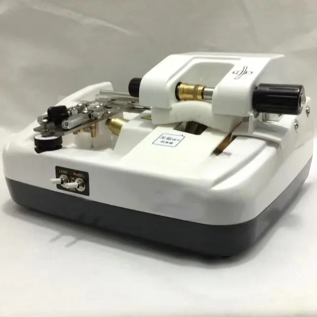 Optical Glasses Lens Groover Beveling Cutting Machine 12AT with PC Lens Wheel