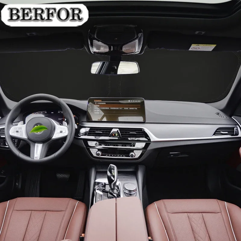 

For BMW 5 Series G30 G38 2017-2023 Car Nano-Insulat Windshield Sunshade Front Window Sun Shade Visor Auto Interior Accessories
