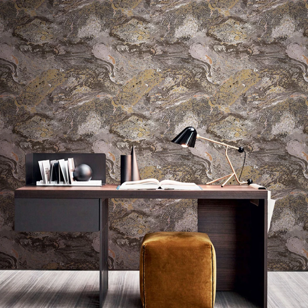 Retro Mottled Simulation Rock Texture Marbling Wallpaper Living Room Bedroom Tv Background Wall Paper Papel De Pared Industrial