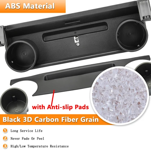 Imagen 2 del producto Caja de almacenamiento con mango de copiloto para coche, bandeja organizadora para salpicadero de consola central para Suzuki Jimny JB64 JB74 2019 Up, accesorios interiores