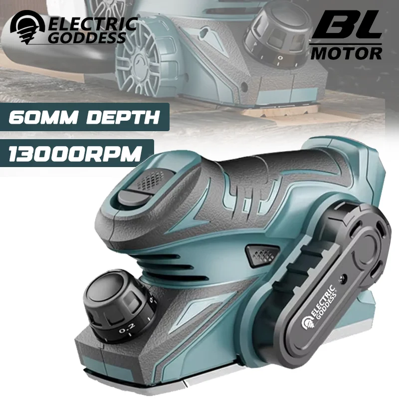 

12V Cordless Electric Planer Brushless Motor Electric Router Trimmer Wood Cutting Machine Woodworking Tools For Makita Battery
