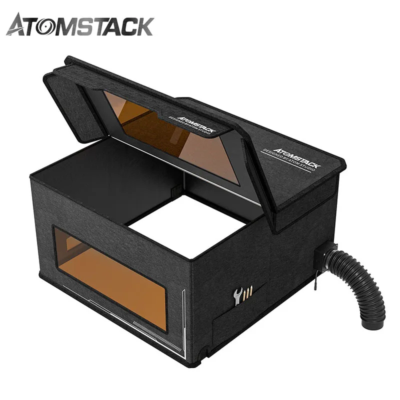 

ATOMSTACK FB2 Dust Cover Foldable Expandable Fireproof Dustproof Smokeproof Eye Protection Protective Box