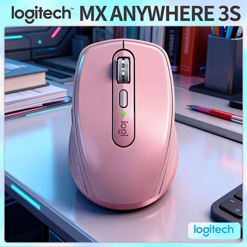 

Logitech MX Anywhere 3S Wireless Bluetooth Mouse 8000 DPI Silent Click Ergonomic Rechargeable for Laptop Office Gaming Trip