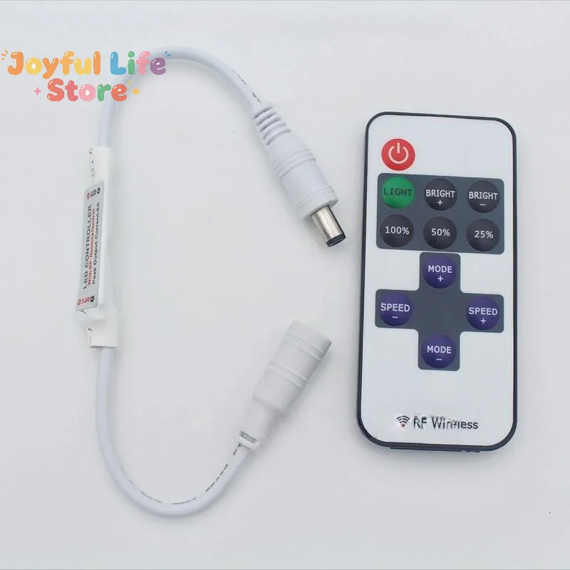 1 Set Brightness Adjustment Dimming 12V 24V RF Remote LED Controller For LED Strip Neon Light 5050 / 2835/ COB