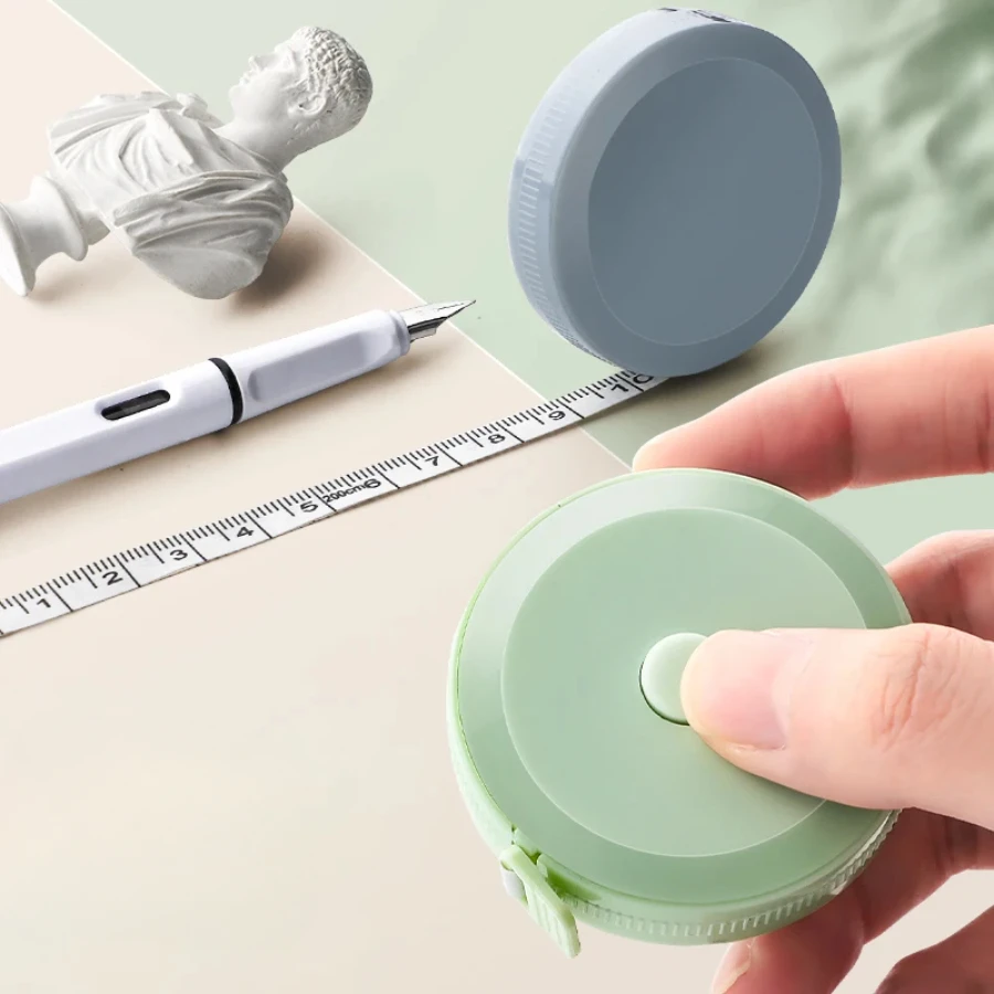 2 Meter Soft Tape Measure Scale Body Sewing Flexible Tailor Ruler Centimeter Inch Portable Retractable Self-Lock Measuring Tape