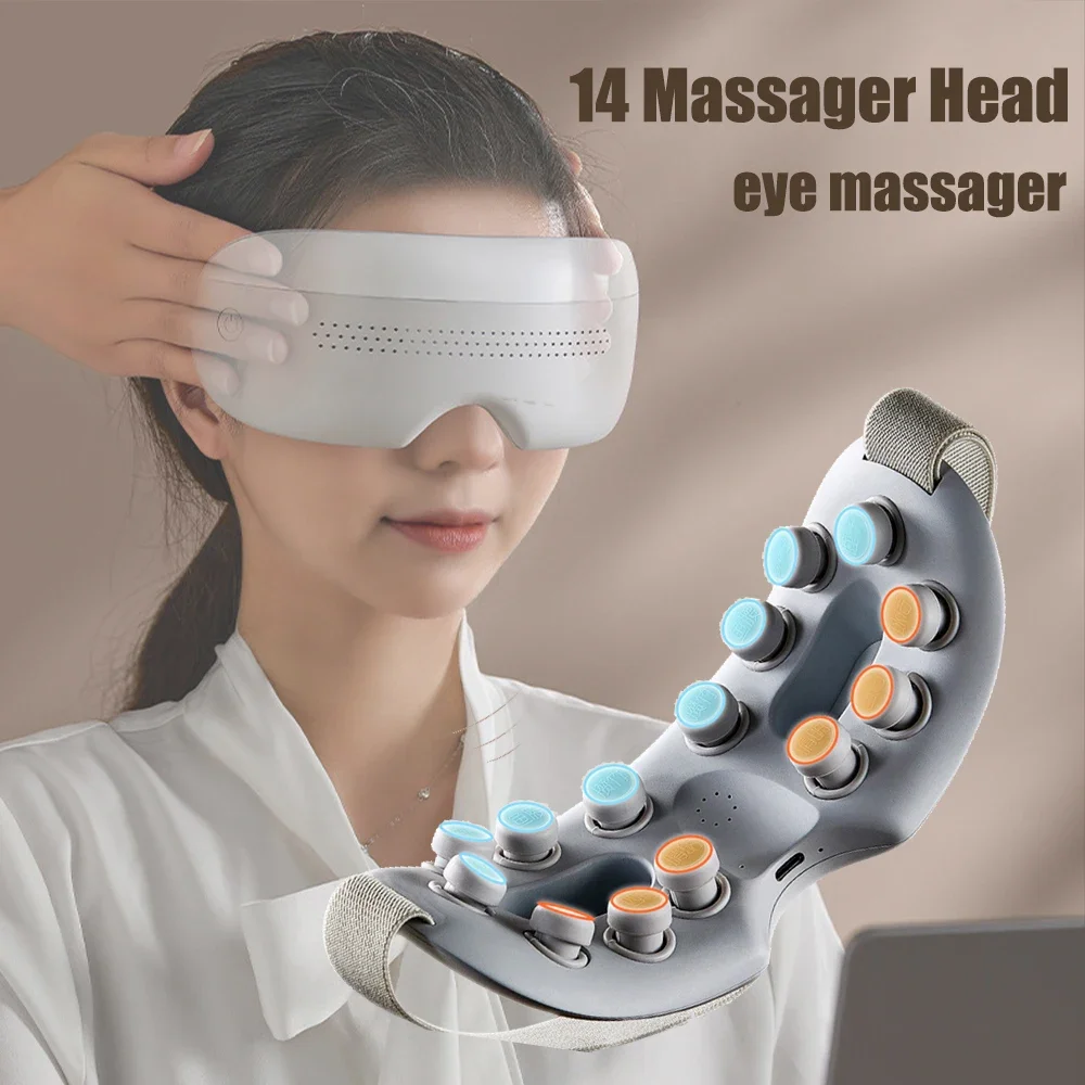 

Type-C Eye Massager 4D Acupoint Massager Smart Airbag Vibration Eye Care Instrument Eye Massage Glasses Fatigue Pouch