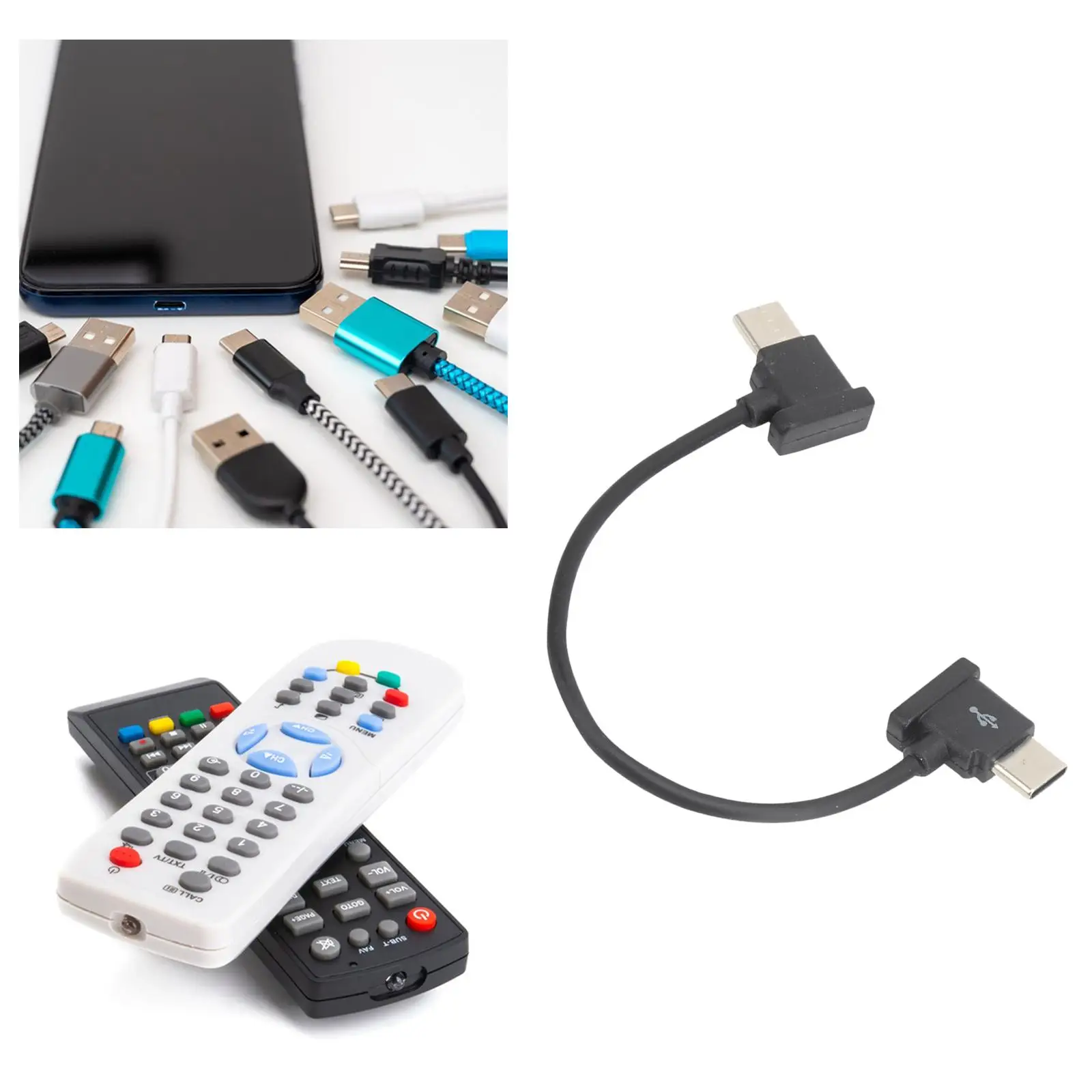 Type C to Type C Cable Lightweight Sturdy 15cm Length Compatible Drone Remote Control Wire Mobile Connection Cord for Mavic Air2
