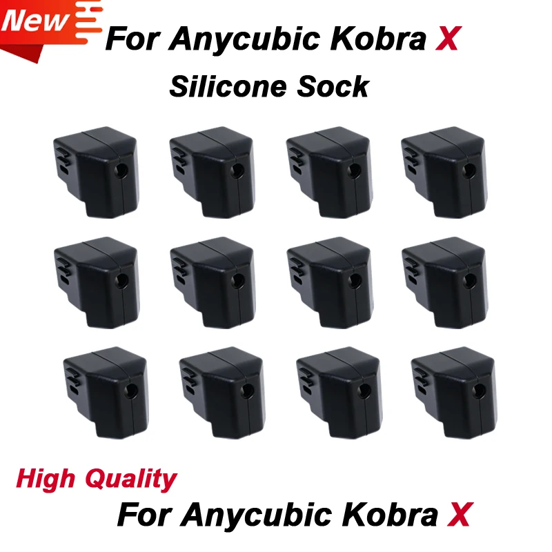 

For Anycubic Kobra X Nozzle Silicone Sock Nozzle sock High Temp Resist KX Tool head Kobra X Accessories Kobra X Hotend Cover