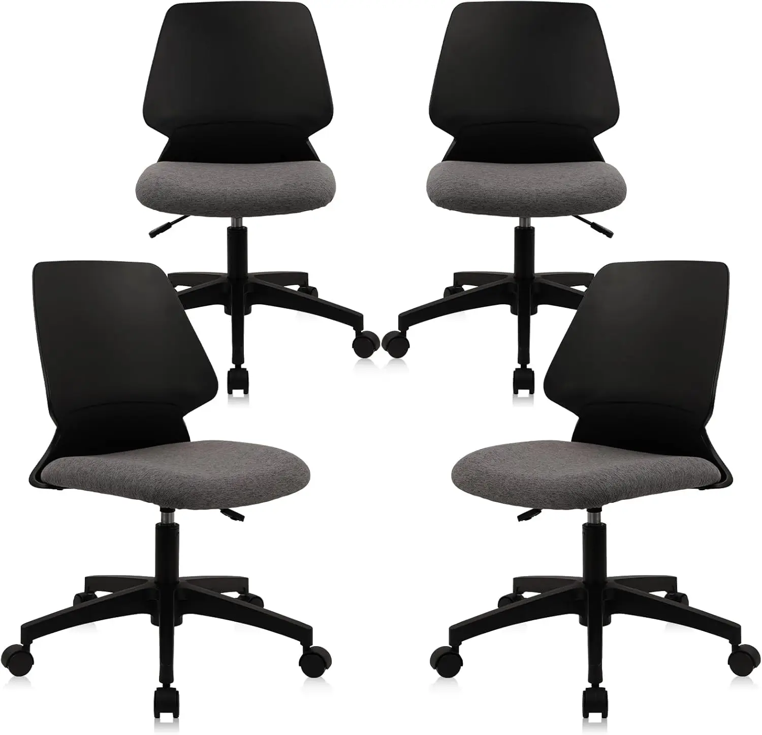 ArmlHome Office Chair, Desk Chair with Wheels, Adjustable Height Reading Chairs, Small Swivel Computer Chair, Comfy