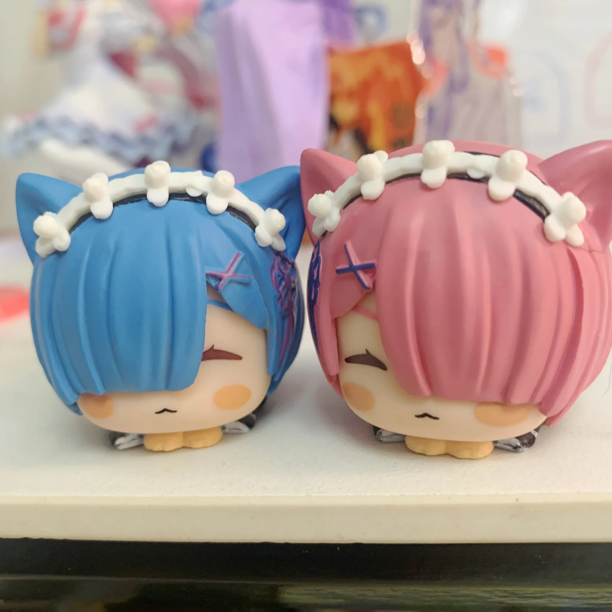 Rem Ram Figurine Anime Re:Life In A Different World From Zero Model Toys PVC Cute Cartoon Figures Collection Decoration Kids Toy