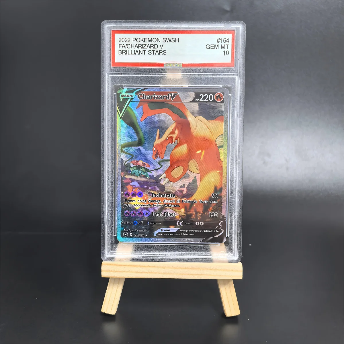 

Рейтинг карты Коллекционная карта 20222 POKEMON SWSH FA/CHARIZARD V BRILLIANT STARS # 154 GEM MT10 Копия карты с рейтингом 10 точек Игровой подарок