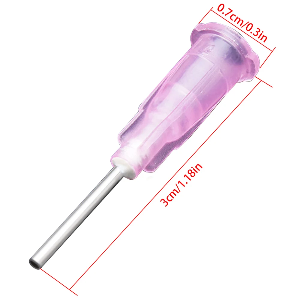 Seringue à Colle Universelle en Acier Inoxydable, Pointe Émoussée pour Collage, Remplissage d'Encre, Flux de Soudage, 0.9mm, 10 Pièces