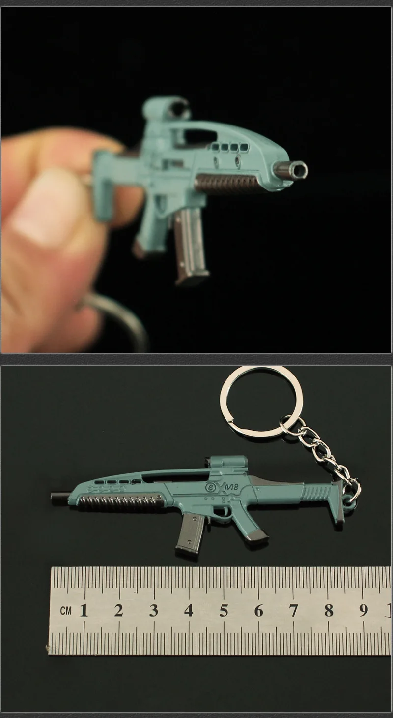 Arena Breakout AKS74U Modell Schlüsselanhänger CF Gun FN FAL QBZ95 XM8 Cosplay Schlüsselanhänger Halloween Party Kostüme Zubehör DIY Zeug – Detail 9