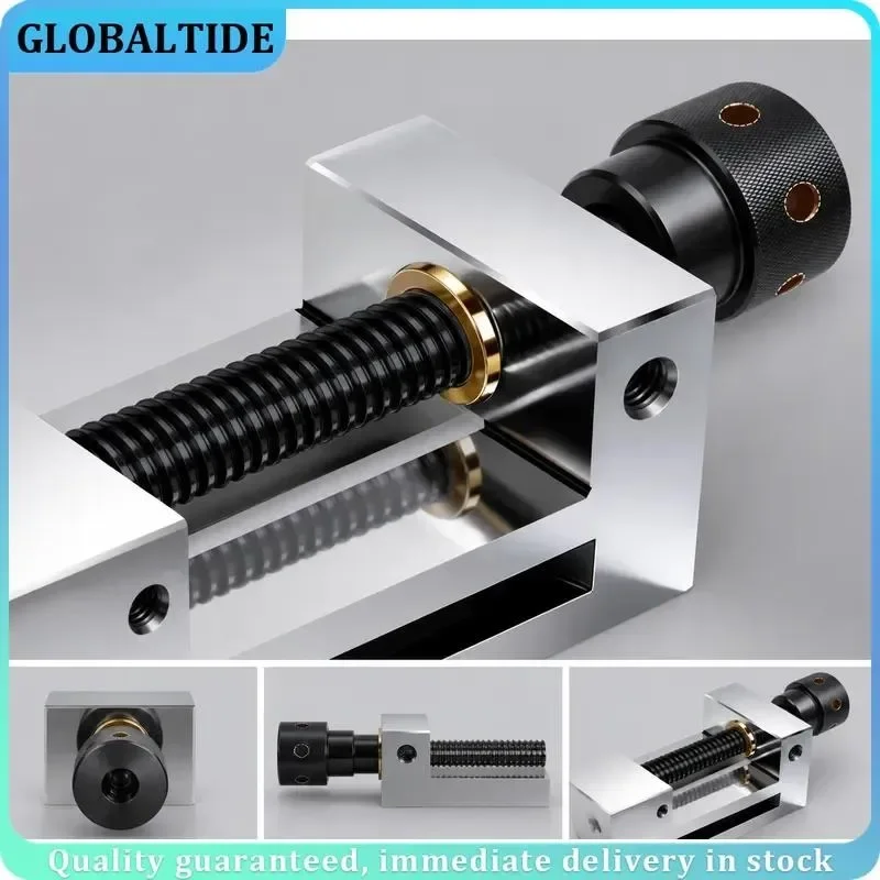 1.3/1.5 Inch High Precision Right Angle Vise, Steel Manual Flat‑Nose Vise for Grinding Machine Fixture