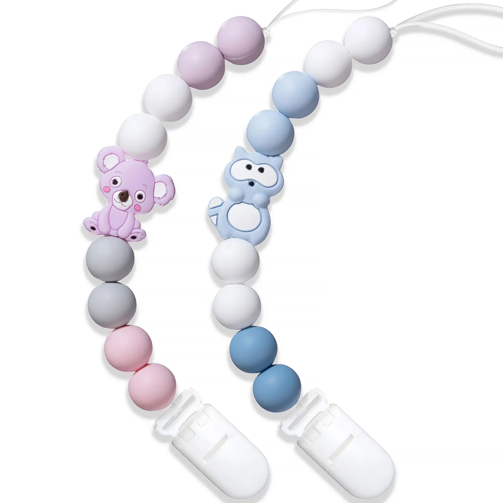 TYRY.HU Baby Silicone Pacifier Chains Teether Toys BPA Free Nipple Holder  Gift for Baby