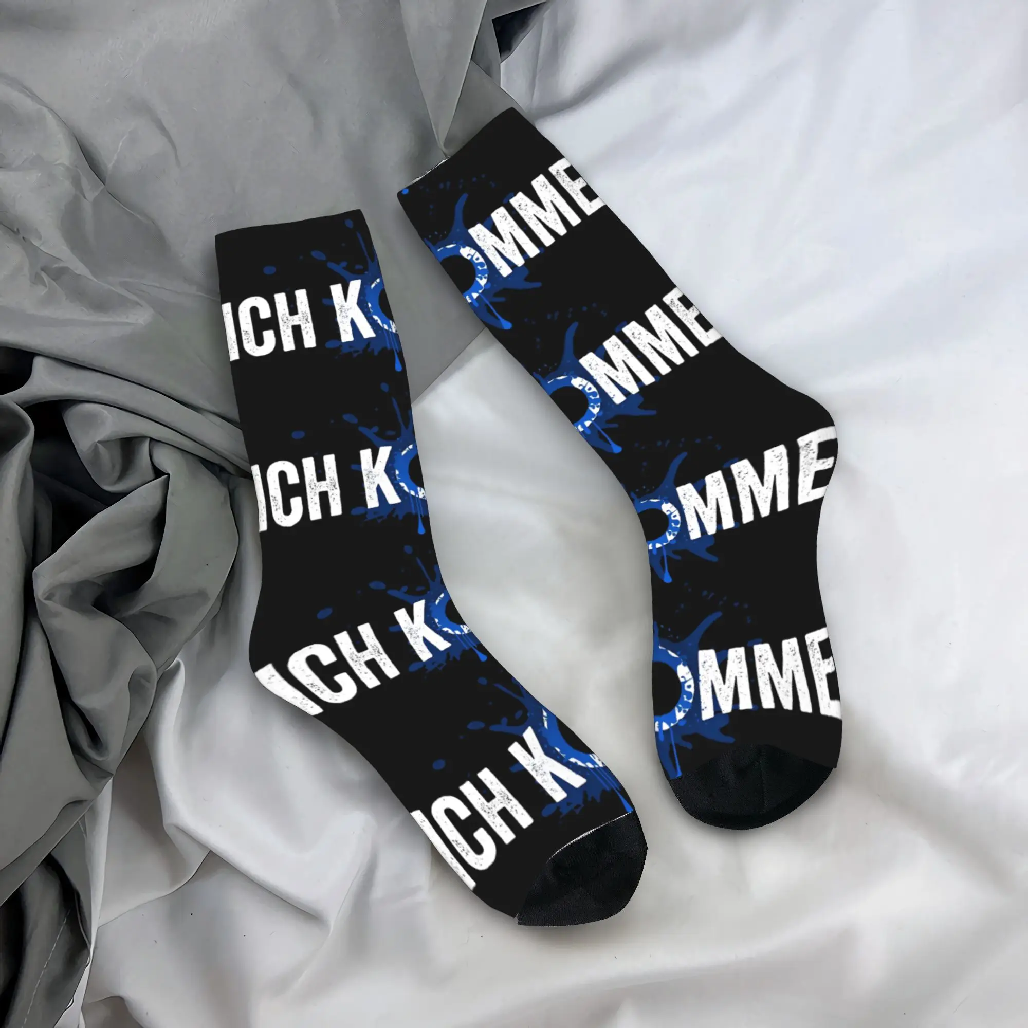 

Носки Erika Vikman Ich Komme Eurovisions 2025, забавные чулки, мужские средние мягкие велосипедные носки, осенний дизайн, нескользящие носки