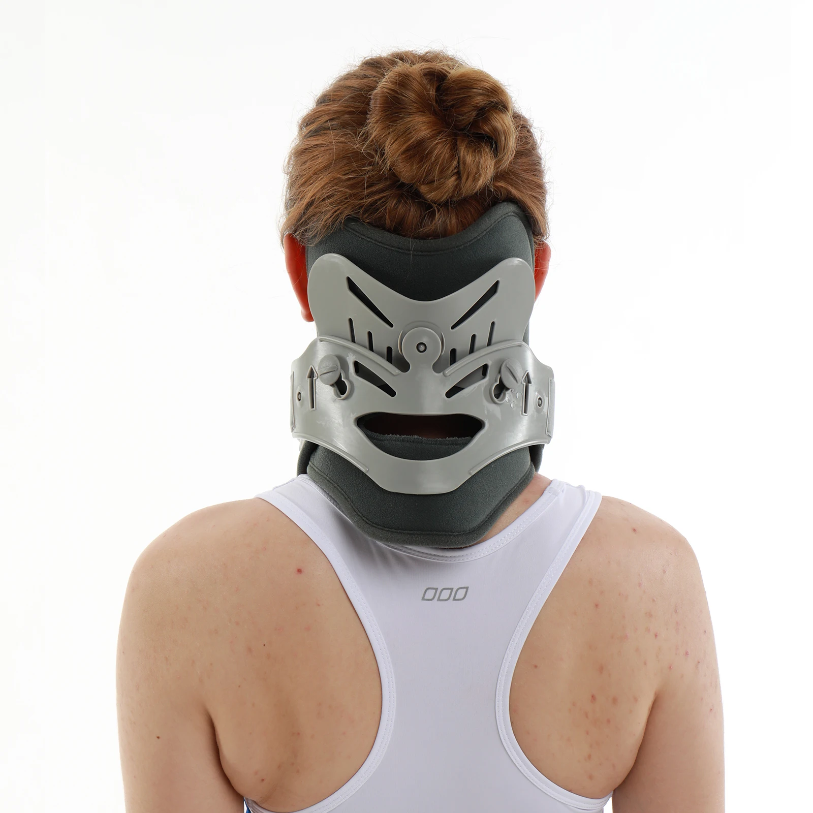 HKJD Medical Neck Brace, 2-piece Rigid Neck Collar for Neck Pain Relief, Dislocation, Reset and Post Surgery Support