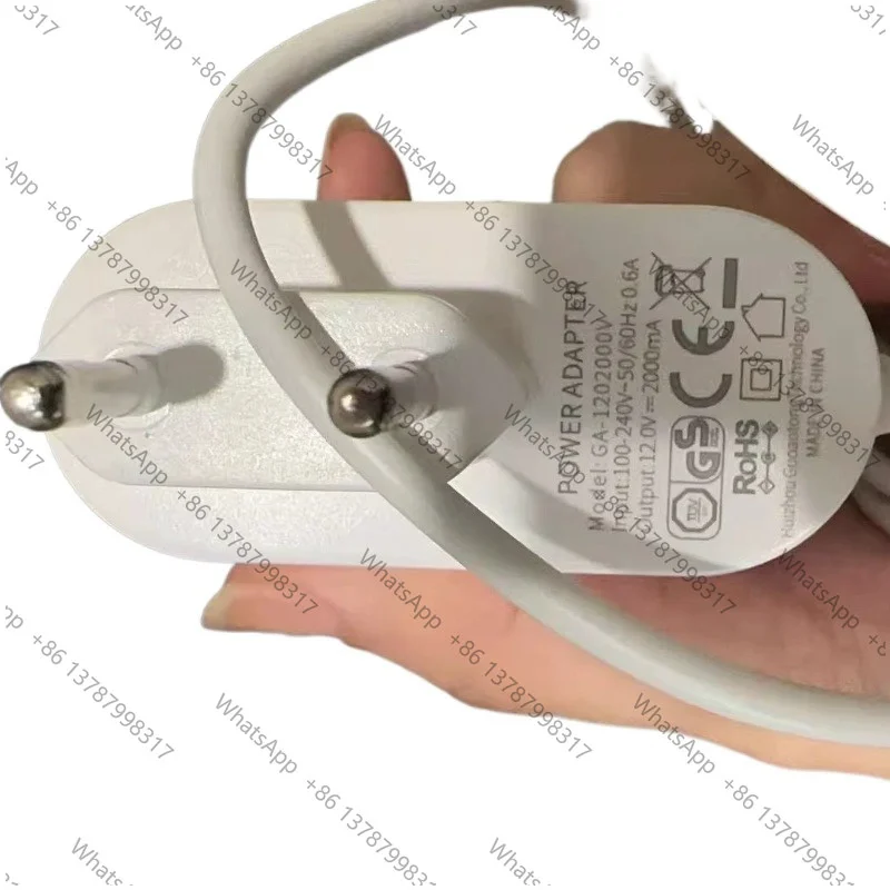 for Electronic Red/Blue LED Devices GA-1202000V Adapter Power Cord 12V 2A Personal Care Appliance Parts