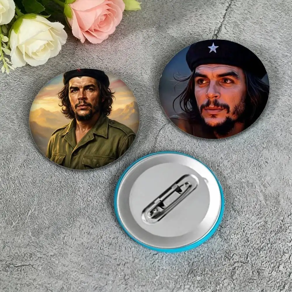 C-Che G-Guevara Freedom 25mm 32mm 44mm 58mm 75mm Brooches Badges Pins for Accessories Gift