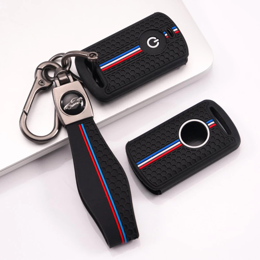 Smart Key Shell With Lanyard For Honda PCX ADV Forza NSS Vario Click Scoopy Non Slip Precise Fit Full Coverage Easy Install
