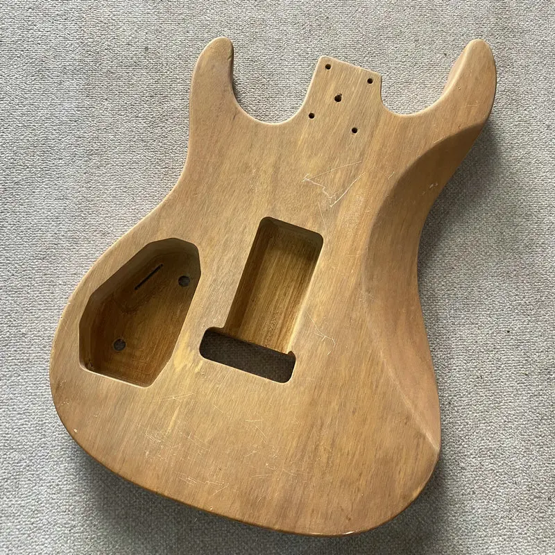 HB037 Floyd Rose Electric Guitar Unfinished 6 String Guitar Body in Solid Wood SSH Pickups DIY Replace PARTS Custom Order