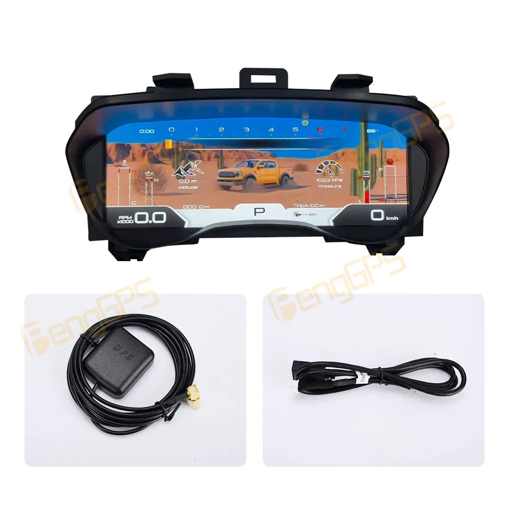 Car LCD Dashboard For Ford Everest Ranger T7 T8 2016-2021 Digital Cluster Instrument Panel Cockpit Multifunctional Speedometer