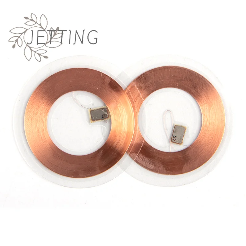 HOT 5Pcs/set 125KHz ID T5577 Writable Rewritable Copper Coil Coin Card Keyfob RFID Ultra-thin Cell Phone Access Card