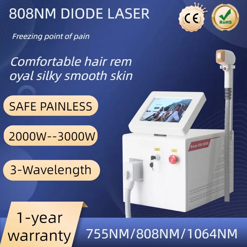 

Best sell Permanent depilation machine remove hair laser 808nm diode laser hair removal machine 755 808 1064 hair removal laser