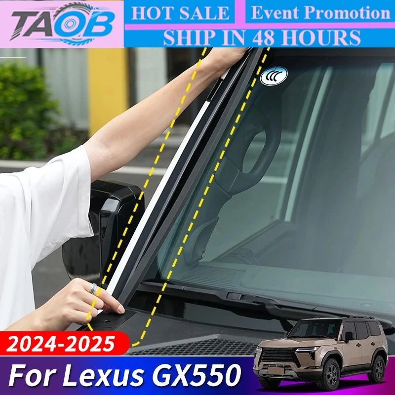 New For Lexus GX550 2024 2025 Car A-column sealing strip noise reduction strip Upgrade Accessories