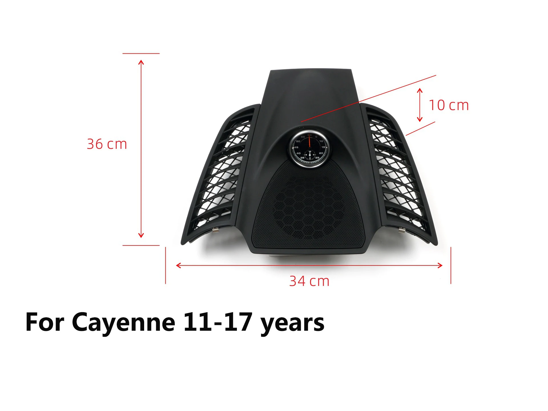 Car Stopwatch Panel Cover for Porsche Cayenne 958 Chrono Watch Interior Center Dashboard Clock Compass Modification Accessories